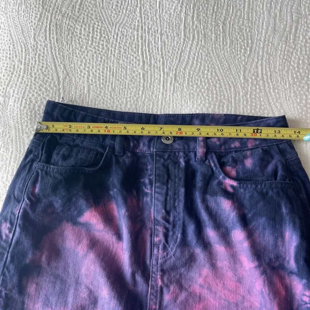 ASOS tie dye denim skirt size US 6 - Picture 5 of 8